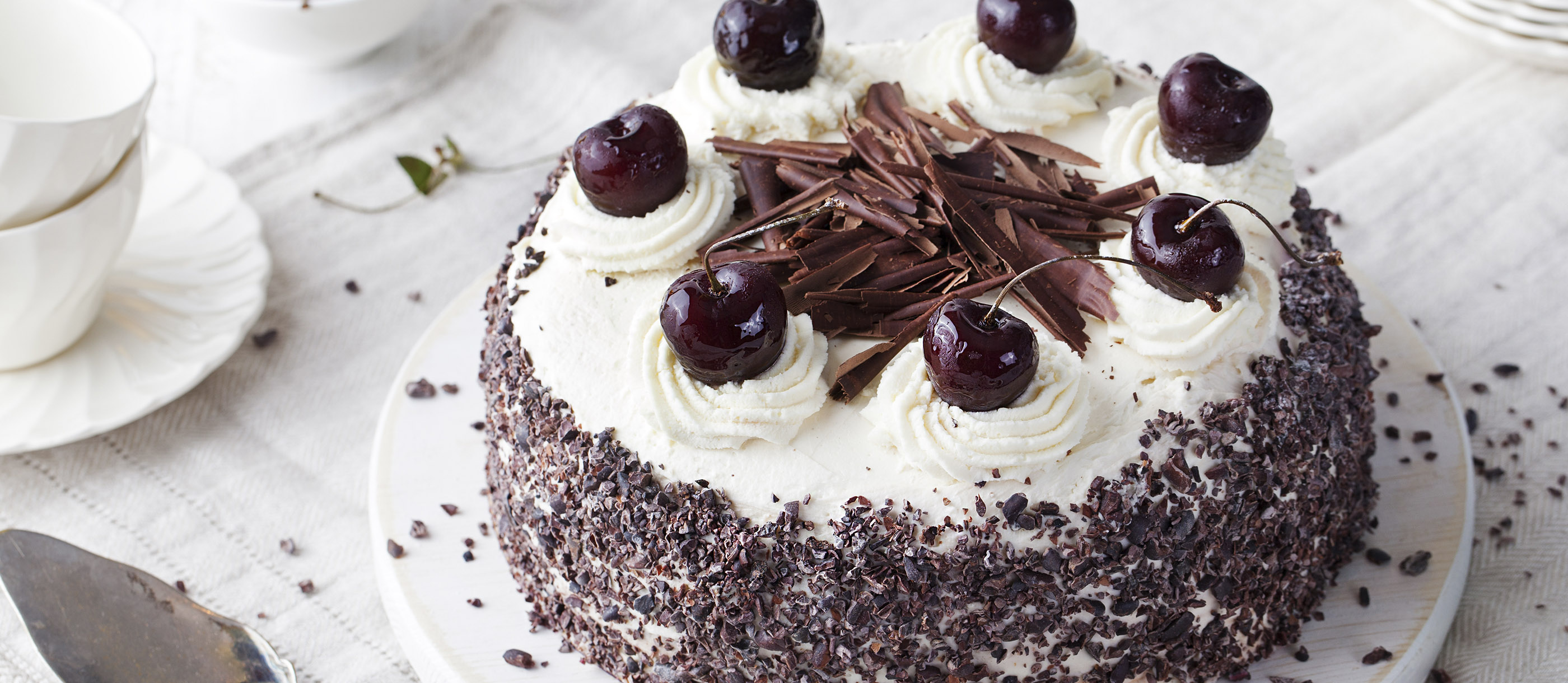 Schwarzwalder Kirschtorte Traditional Cake From Black Forest Germany