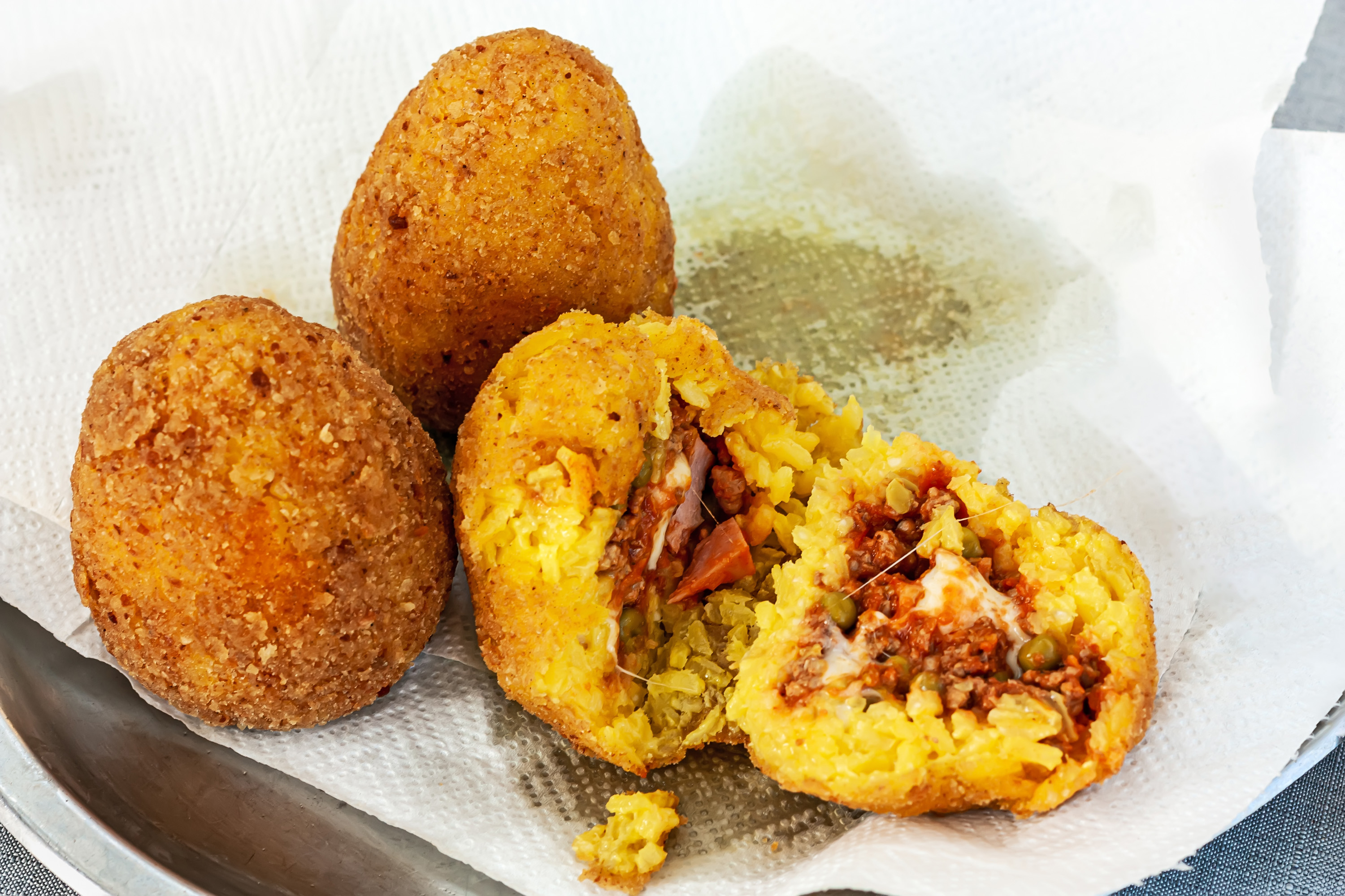 Arancini  Traditional Snack From Sicily, Italy