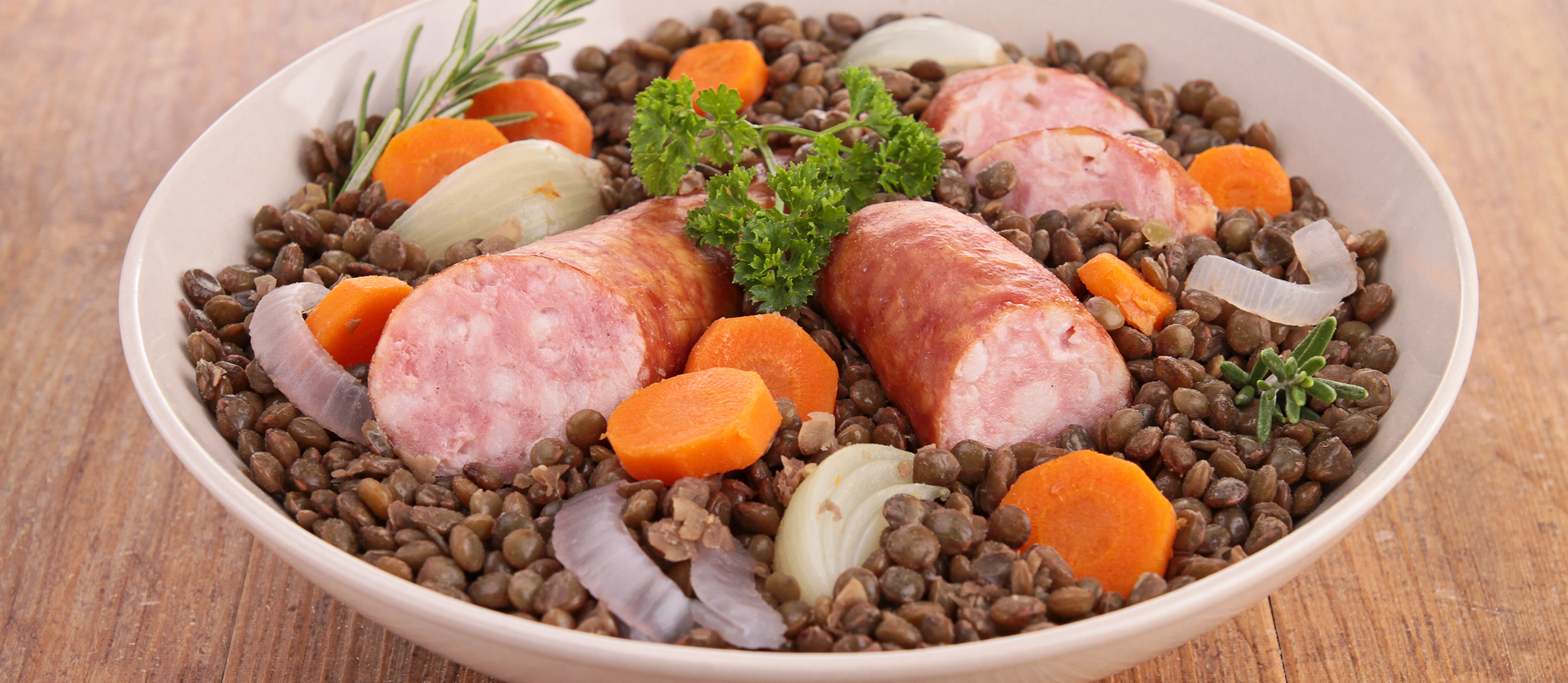 Salt Pork with Puy Lentils (Petit Sale aux Lentilles) - Cook Eat World