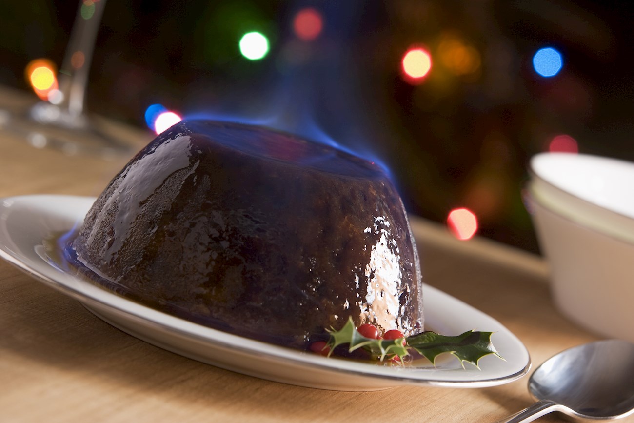 Christmas Pudding Traditional Pudding From England United Kingdom