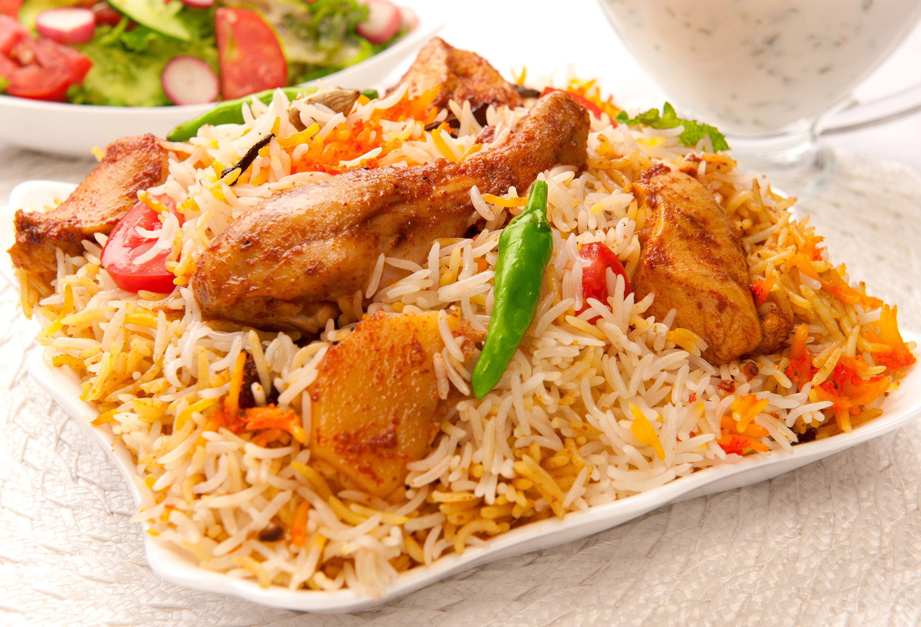 Biryani di pollo a Hyderabadi