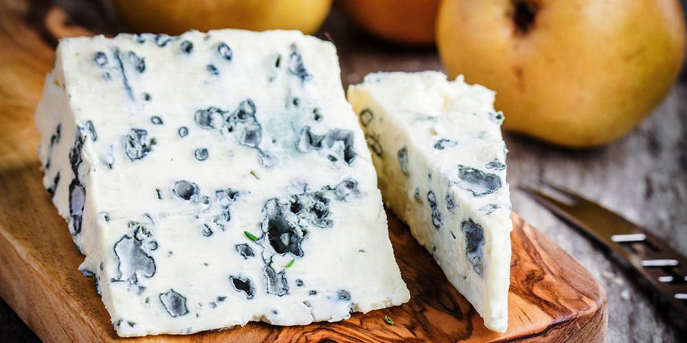 Bleu d'Auvergne Traditional Cheese From Auvergne, France