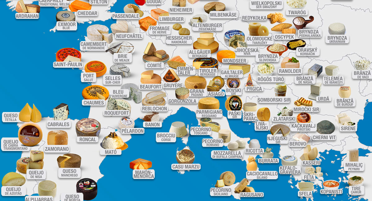 World Cheese Map 619 World Cheeses TasteAtlas